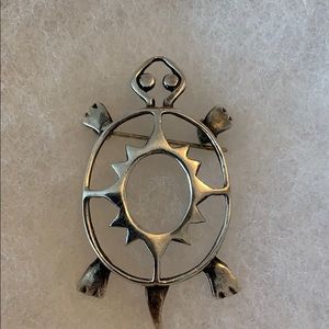 Sterling Silver Turtle Pin